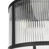 Przysufitowa lampa do kuchni Bianka BIA5322 ryflowana czarna