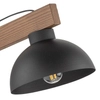 Lampka nocna rustykalna Oslo 5345 TK Lighting do sypialni drewniana czarna