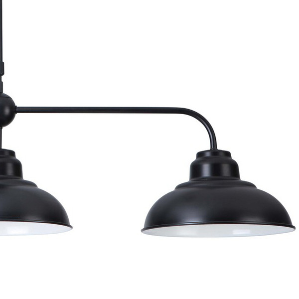 Industrialna lampa wisząca Dragan 5309 czarna do sypialni metalowa