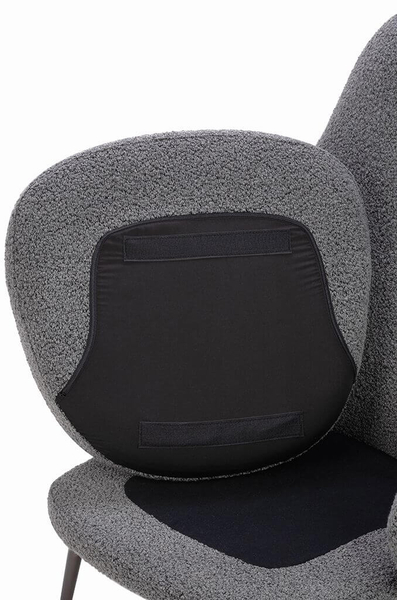 Fotel pluszowy LOBBY TEDDY HE493-3.A-02.RM14 szary stal