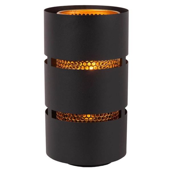 Industrialna lampa stołowa Rosas 21533/01/30 do sypialni czarna złota