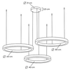 Okrągła lampa zwisająca Ring MSE0000406080 LED 25W+38W+50W 3000K złota