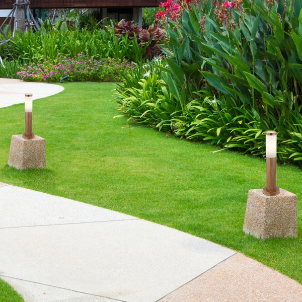 Stojąca LAMPA zewnętrzna BOSTON 3158W Globo ogrodowy słupek outdoor IP44 brązowy