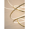Wisząca lampa z pilotem Ring Slim MSE1501100164 Moosee LED 130W 3000K ringi złote