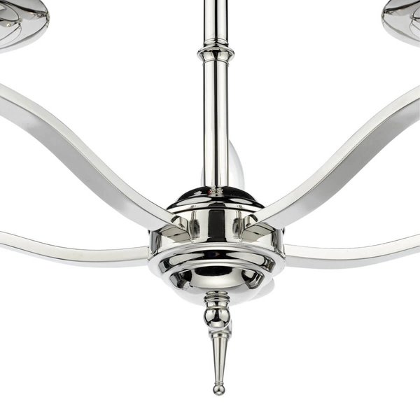 Zwisający żyrandol Marble MAR0538-EH Dar Lighting do salonu pałacowy srebrny