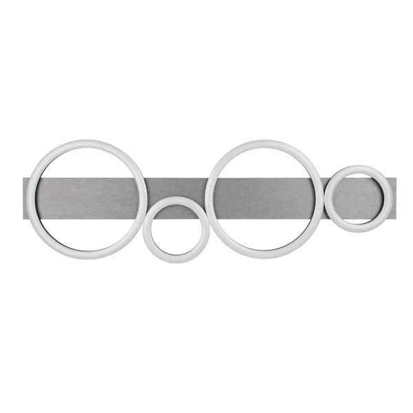 Sufitowa lampa na pilota LUMOS R64821109 LED 26,5W 4000K srebrny biały