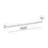 Oprawa sufitowa listwa czarna MIXLINE LED 16W 4000K natynkowa 40286-M940-W3-00-12