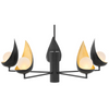 Lampa wisząca QN-REN5 łupiny kule balls złote czarne
