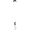 LAMPA wisząca FIXY 1418 Rabalux metalowa OPRAWKA na żarówkę kabel zwis srebrny