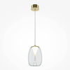 Zawieszana lampa Splash MOD282PL-L8G3K1 LED 7W 3000K złota przezroczysta