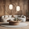 Minimalistyczna lampa wisząca ALIAS GOLD ML0318 do salonu szklana złota