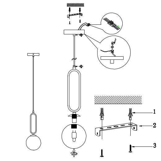 LAMPA wisząca Emo CGEMKULA COPEL szklana OPRAWA kula ZWIS metalowa ramka frame mosiądz polerowany biała