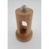Wisząca lampa stożek Nordic Woody ST-5097B Step LED 120W drewno biała