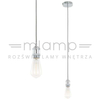 Industrialna LAMPA wisząca CLASSO DS-M-034 CHROME Italux metalowa OPRAWKA kabel ZWIS przewód loft chrom