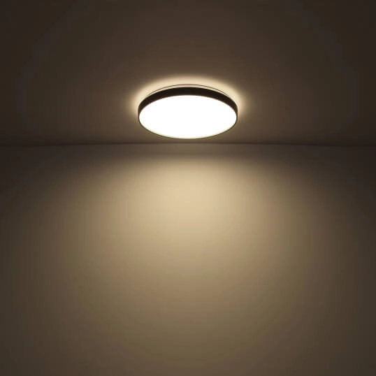 Sypialniana sufitowa lampa Eclypse 41262-24C LED 24W 4000K okrągła szara