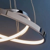 Pierścieniowa lampa wisząca Kline KLINE-2CH LED 28W 3000K chrom