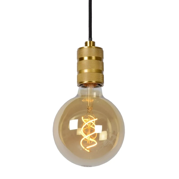 Wisząca lampa metalowa Jova 08426/01/02 Lucide loftowa złota czarna