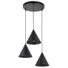 Lampa stożkowa wisząca CONO 10067 potrójna czarny