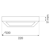 Regulowana sufitowa lampa Evora ML1796 LED 18W 3000-6000K kwadrat czarny