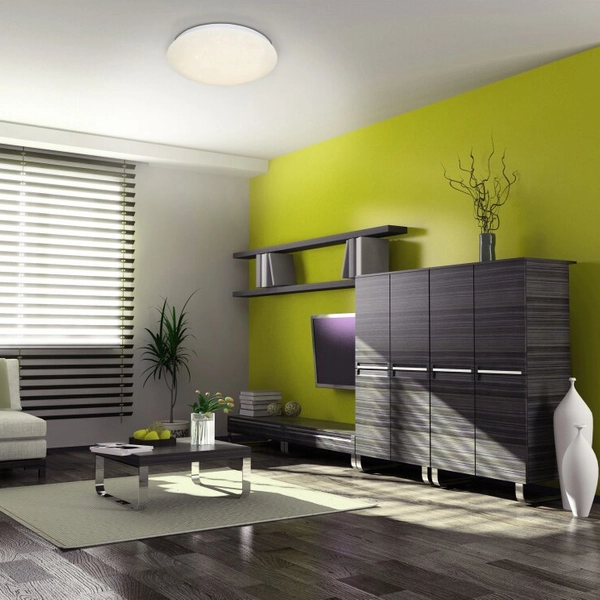 Biała lampa sufitowa Como 1279223 LED 11,5W 3000K z efektem kryształu