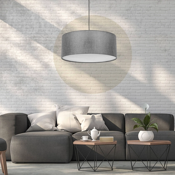 Lampa zwisowa do gabinetu Earth 4654 round walec okrąg grafitowa
