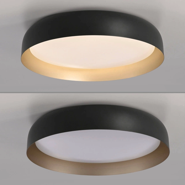 Okrągła lampa sufitowa Osko 14216-18 Just Light LED 36,5W 2700-5000K czarna