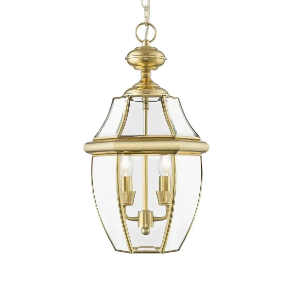 Zewnętrzna latarnia wisząca Whitley P02890AU IP23 do ogrodu złota