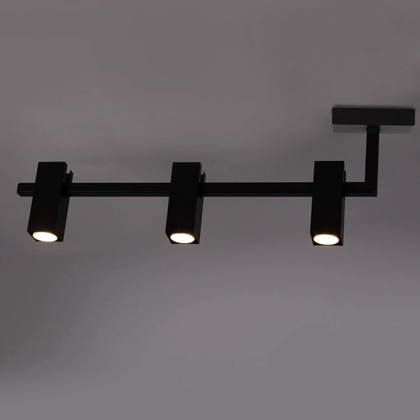 Lampa nasufitowa do sypialni Top 41020 Sigma tubki podłużna czarna