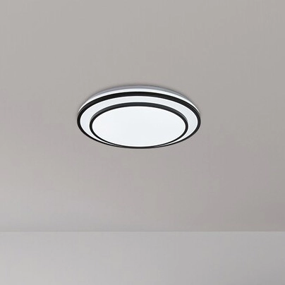 Ledowy plafon nowoczesny Lupita LED 40W 3000-6500K czarny biały