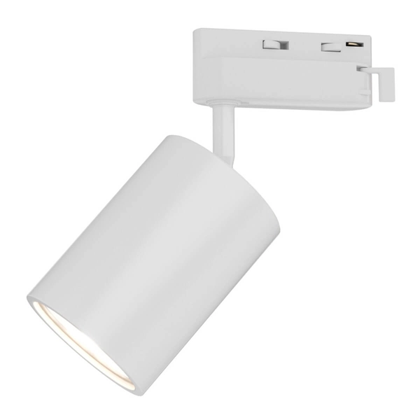 LAMPA sufitowa Kika Track Bianco WH Orlicki Design metalowa OPRAWA do systemu szynowego 1-fazowego biała