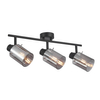 Sufitowa lampa szkło Sardo SPL-5581-3-BK-SG Italux potrójna szara czarna