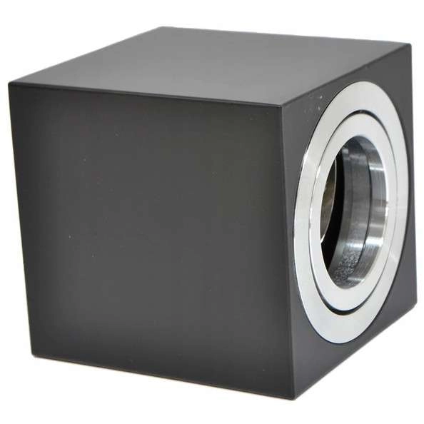 Plafon LAMPA sufitowa SLP6317 MDECO metalowa OPRAWA prostokątny downlight regulowany czarny