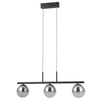 Lampa wisząca szkło Velada PND-34381-3-BK LED 45W 3000K czarny przydymiony