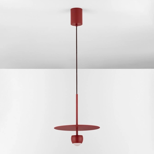 Ledowa lampa wisząca BAILA LE44537 8W 3000K okrągła czerwona