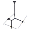 Lampa wisząca futurystyczna Sticks ST-1001-6 black Step do salonu czarna