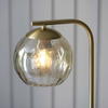 Kulista lampa podłogowa Dimple 98271 Endon szkło złota przezroczysta