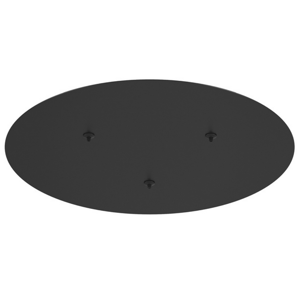 Okrągła podsufitka Rim MOD058A-03B Maytoni metalowa czarna