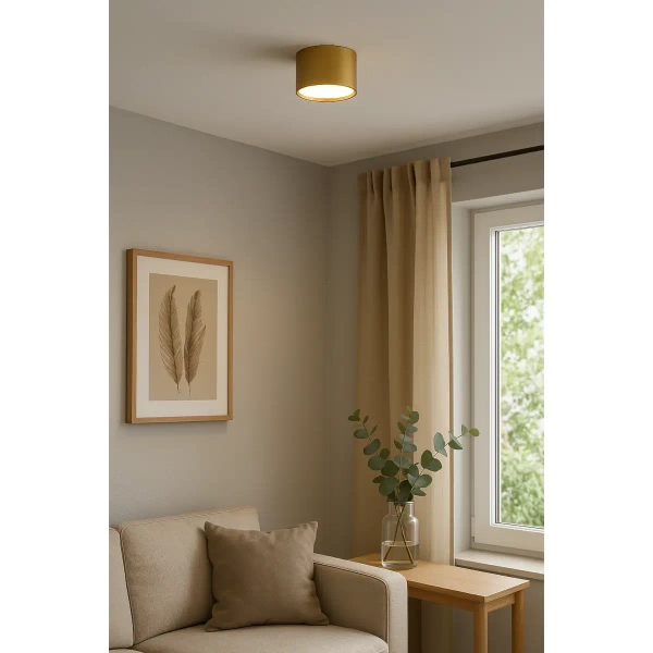 Minimalistyczny spot natynkowy CY-27 CGG53-CY-27 tuba złoty