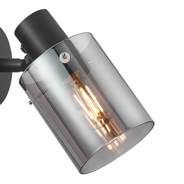 Loftowy kinkiet ścienny Sardo SPL-5581-1-BK-SG Italux szary czarny