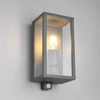 Elewacyjna lampa KORIEL DL142201869 lampion z czujnikiem ruchu antracyt