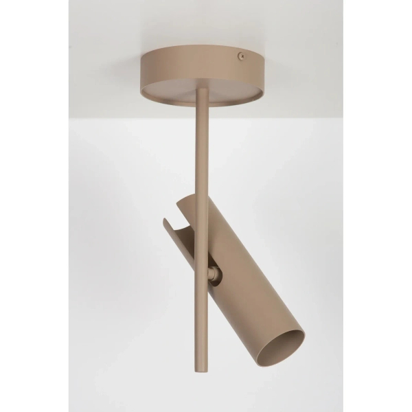 Sufitowa lampa reflektor LEDA kaszmirowy 1xGU10 regulowana tubka 41530