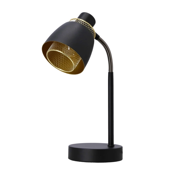 Regulowana lampka biurkowa Aleksandria 41-13774 czarny złoty