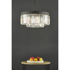 Kryształowa lampa wisząca Celeus CEL0622 czarny przezroczysty