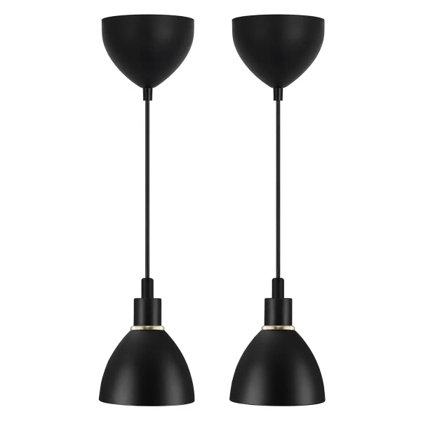 Lampa wisząca 2-punktowa Ray 63233003 Nordlux metalowa czarna