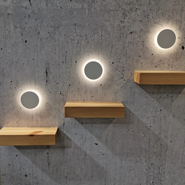 Oczko LED przypodłogowe Lesel 009A L 1009A1202 Elkim 1W 4000K IP44 białe