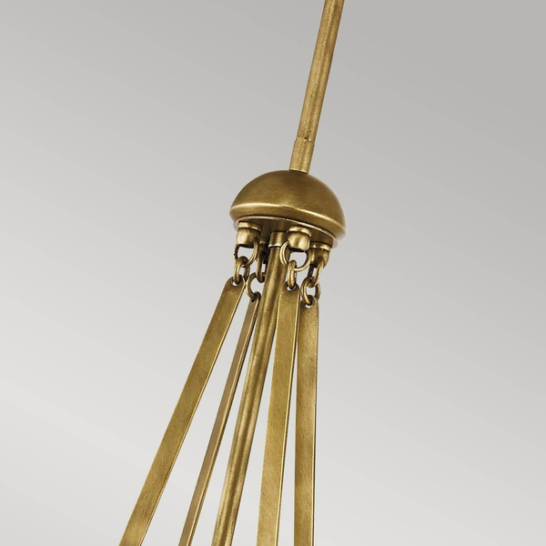 Kulista lampa wisząca Aster KL-ASTER-P-NBR Kichler nad stół szkło mosiądz