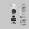 Wpuszczana ledowa oprawa Wise DL057-7W3K-B LED 7W 3000K czarna