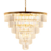 Kryształowa lampa wisząca Splendore DN915-100 Step do salonu złota