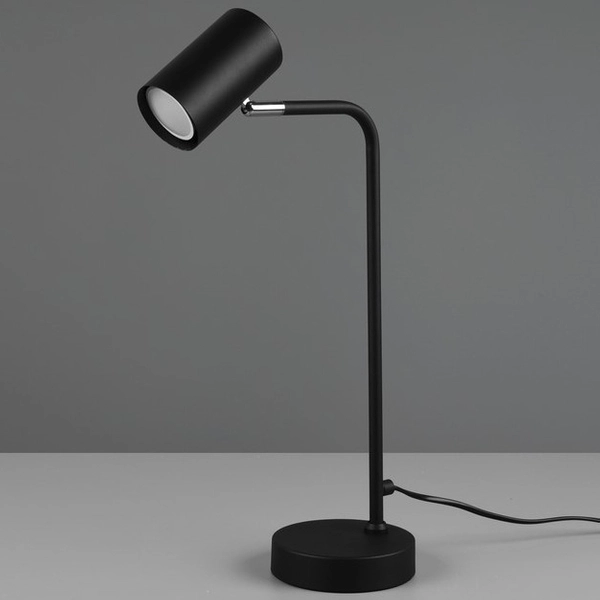 Stołowa LAMPKA stojąca VANTOS DL132512400 Trio metalowa LAMPA regulowana tuba biurkowa loft czarna