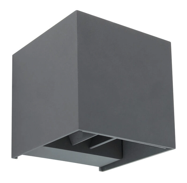 Zewnętrzny kinkiet Veronika 34168 kostka LED 6W 3000K grafitowa